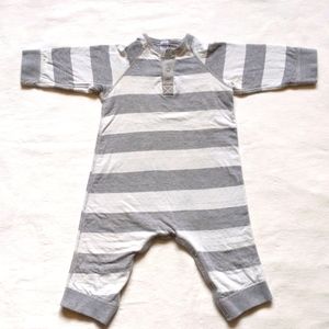 PETIT BATEAU CHILDREN'S STRIPED ROMPER  6M